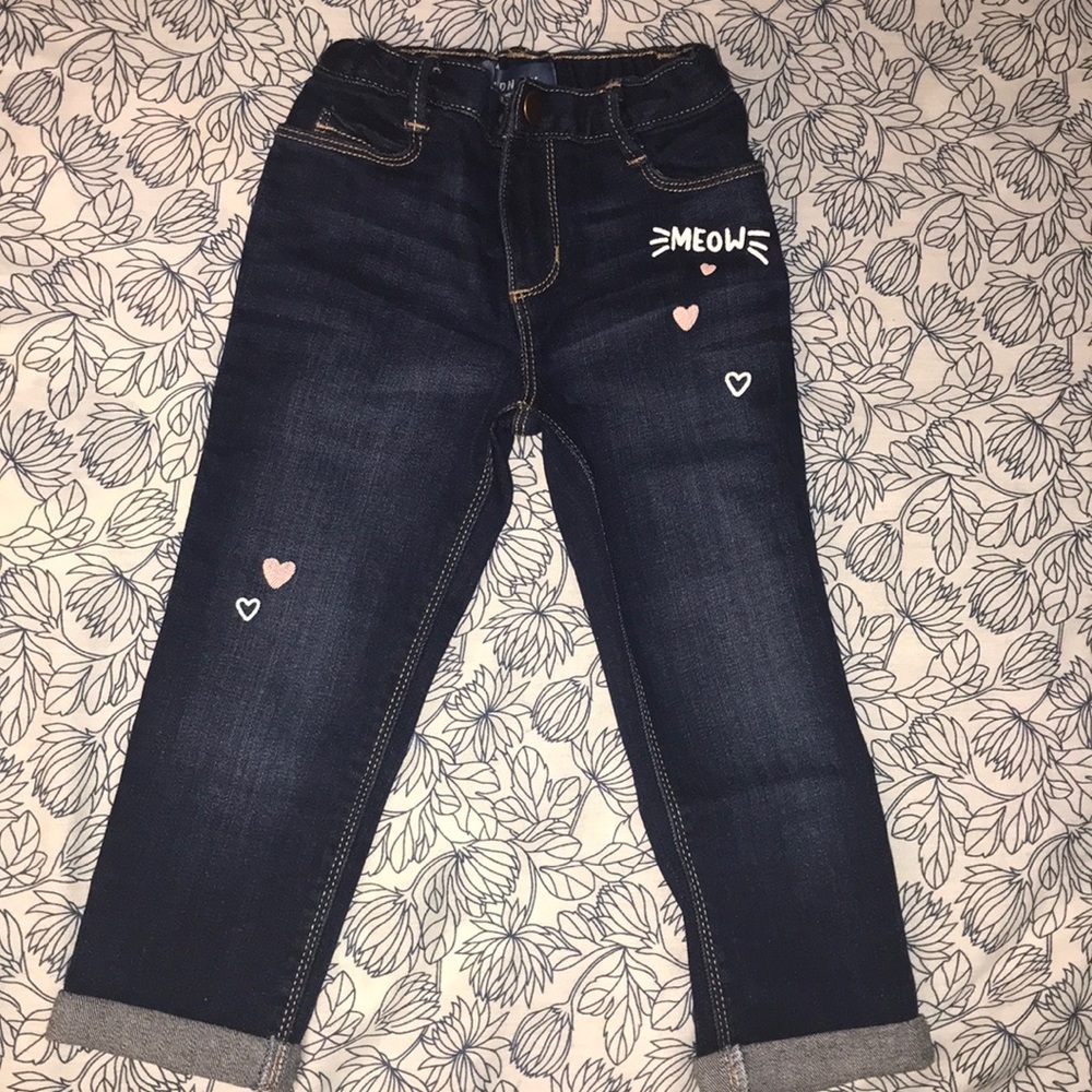 Oldnavy Toddler girls dark denim jeans size 3t